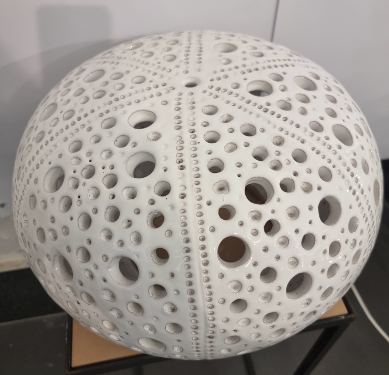 Lampada Bianca modello riccio senza spine cm 37 x 23 - immagine 4