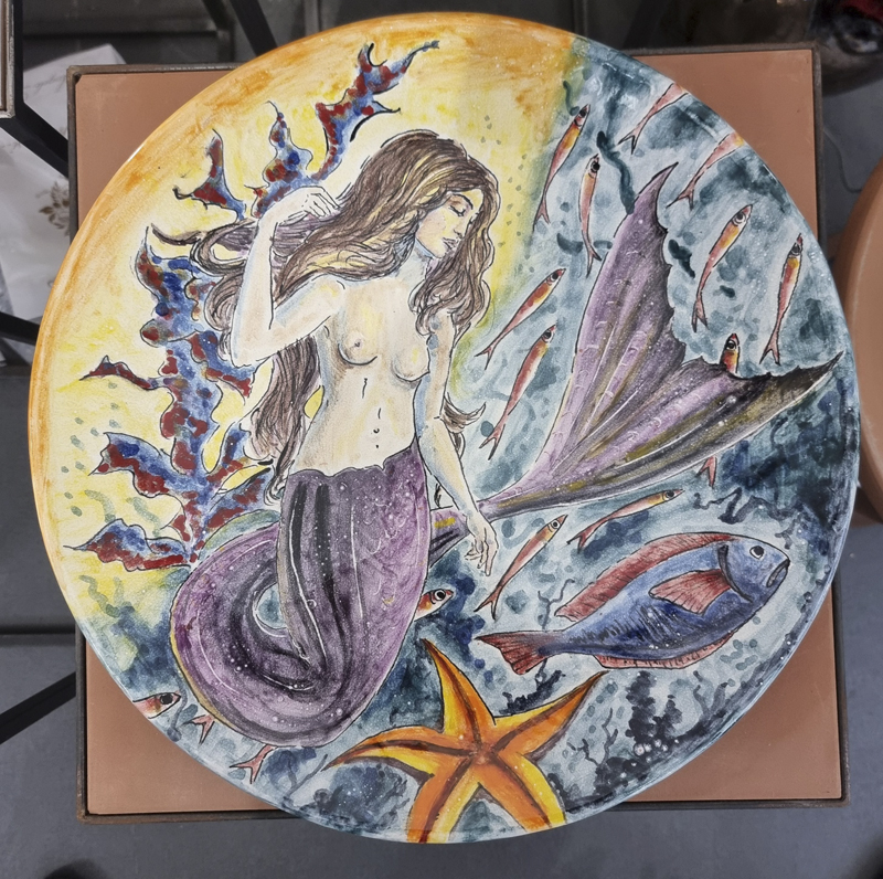 Piatto murale disco cm 40 Sirena