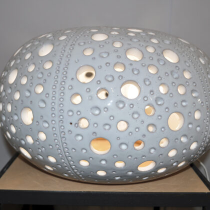 Lampada Bianca modello riccio senza spine cm 37 x 23