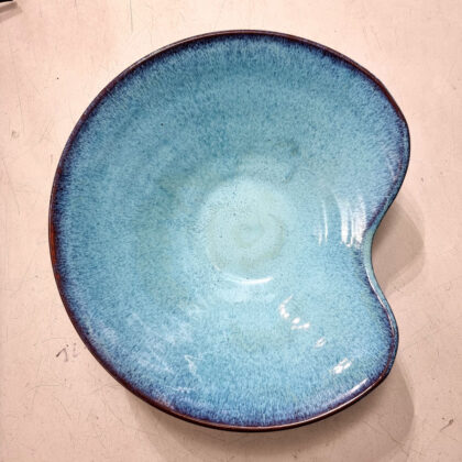 Centrotavola  Ø cm 40 h cm 11 blu cina